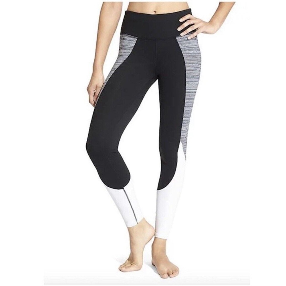 Athleta Black/White Athletic Legging Pants